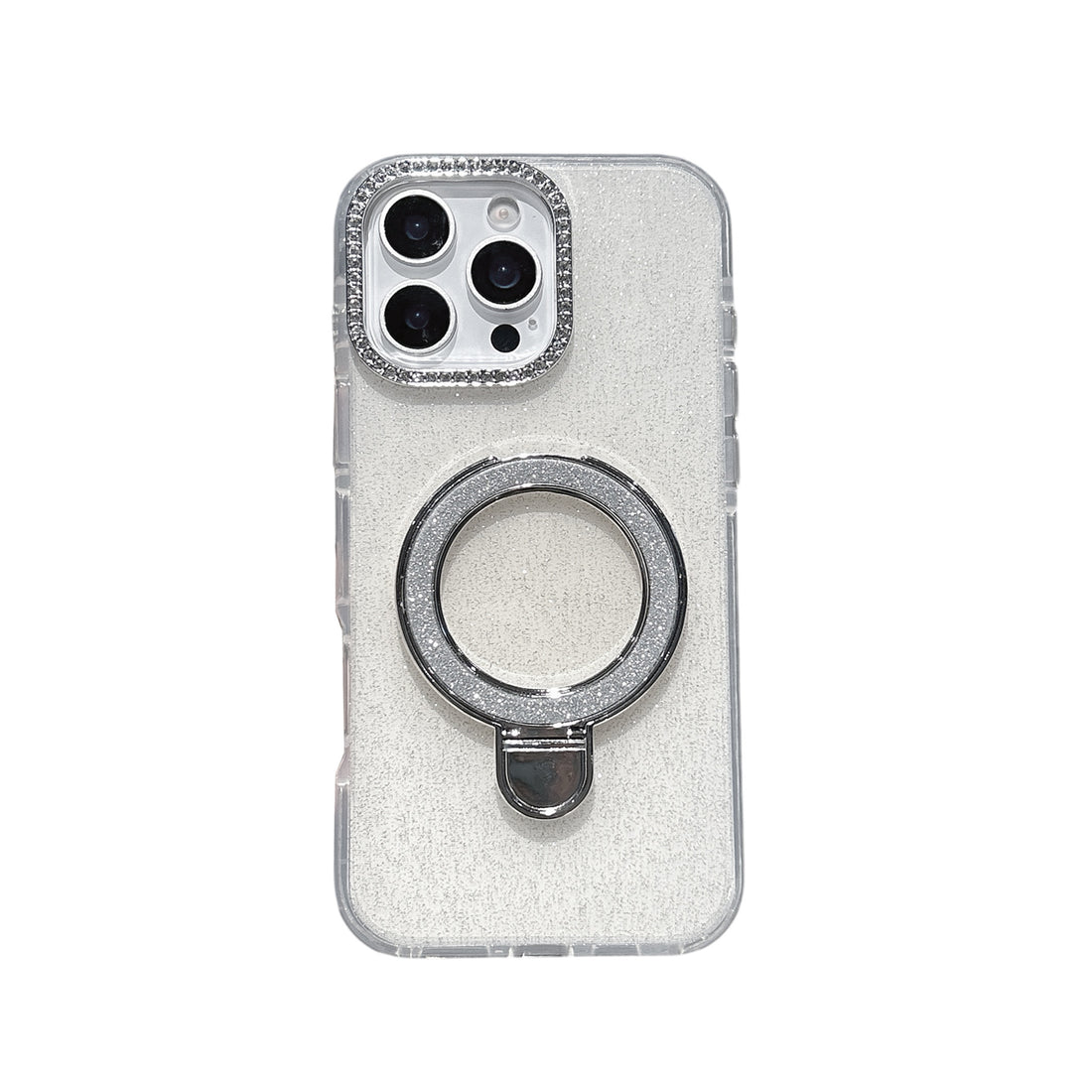 Epoxy Glitter Gradient Phone Case With Rotating Bracket