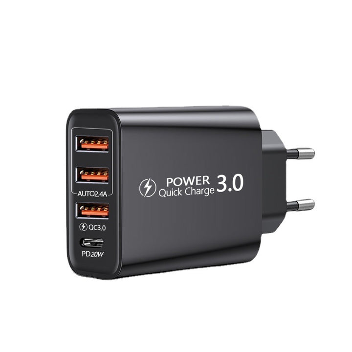 Universal Travel Charger 3USB Type-C PD Multi Port Adapter