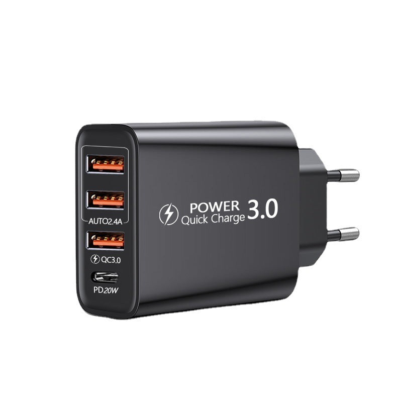 Universal Travel Charger 3USB Type-C PD Multi Port Adapter
