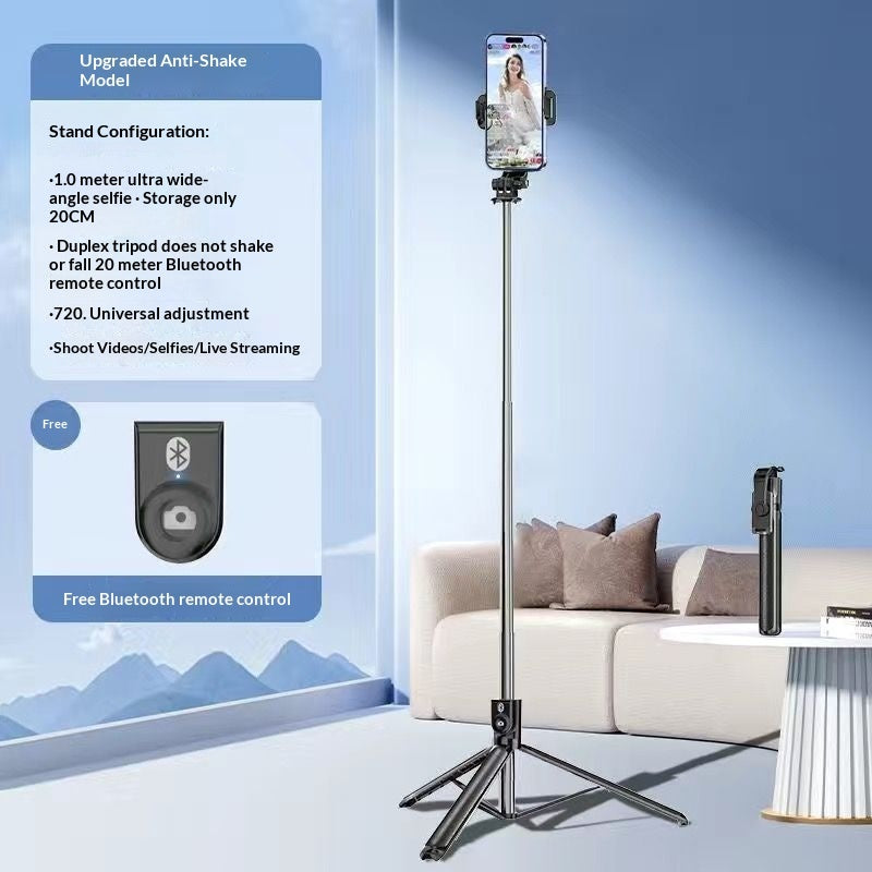 Bluetooth Multi-Function Selfie Live Streaming Tripod Stand