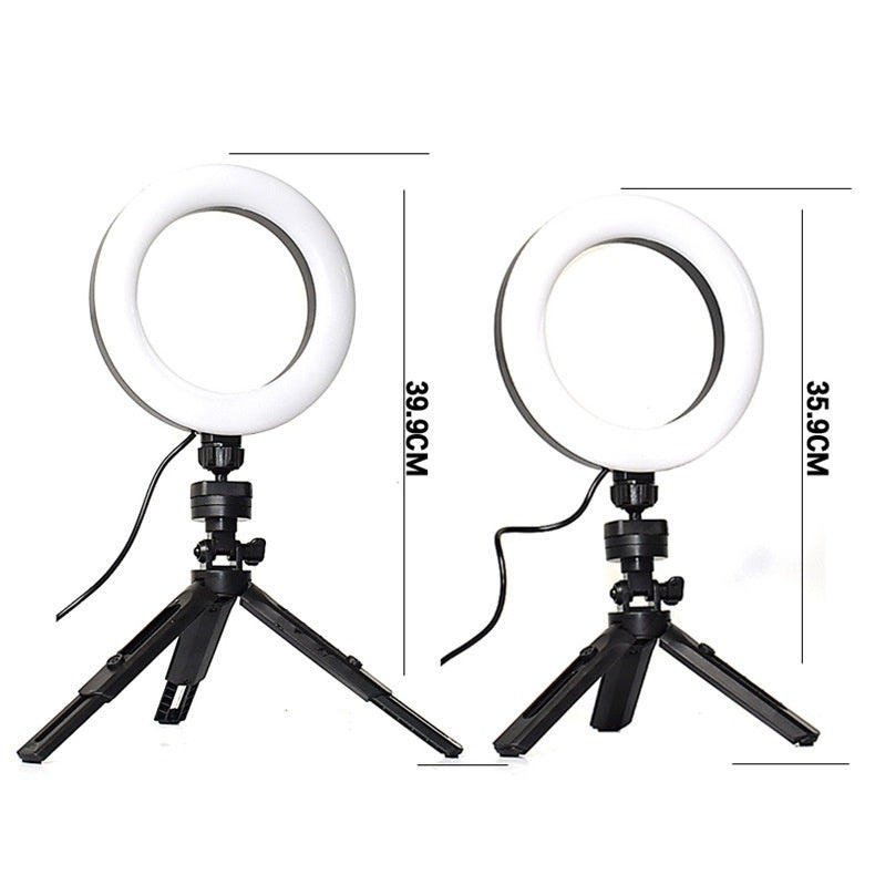 Adjustable Fill Light Desktop Tripod Live Selfie Bracket