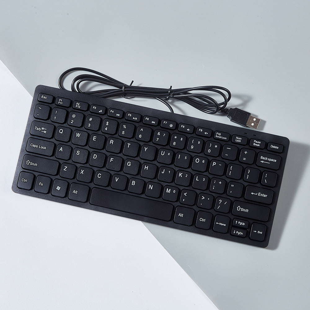 Wired Mini Noiseless USB Keyboard For Desktop Laptop