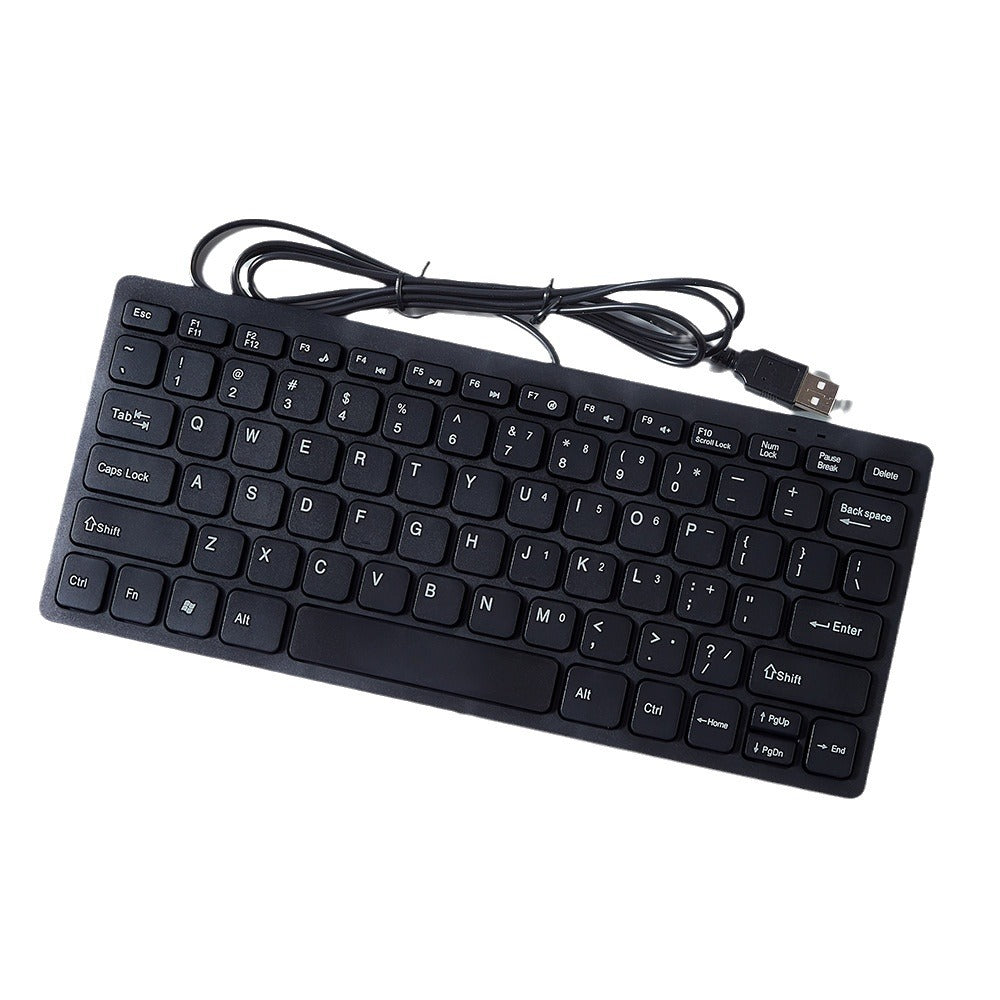 Wired Mini Noiseless USB Keyboard For Desktop Laptop