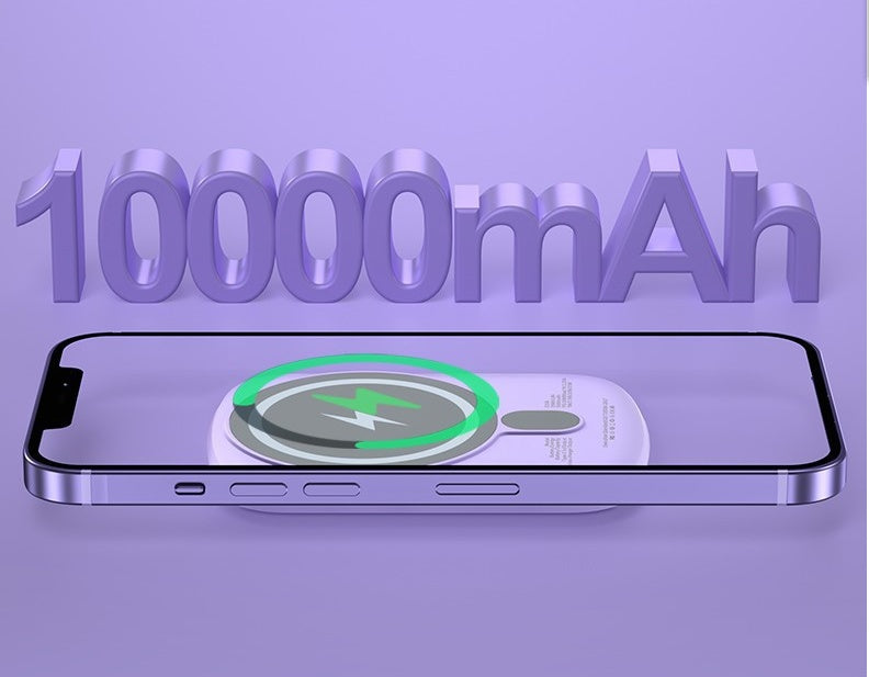 Compact Portable Magnetic Wireless Fast Charging Power Bank