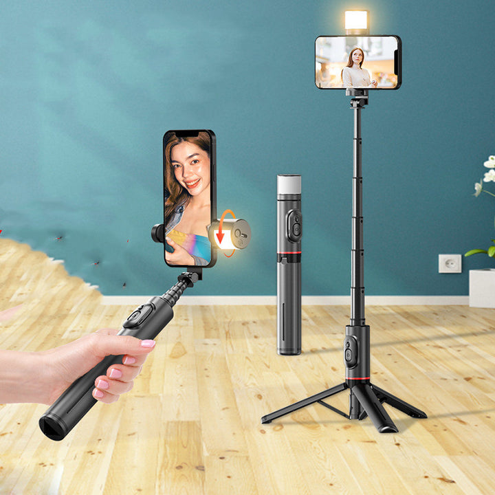 Bluetooth Selfie Stick With Integrated Tripod And Remote