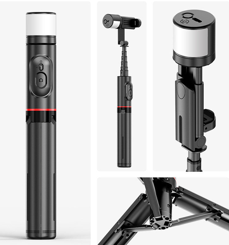Bluetooth Selfie Stick With Integrated Tripod And Remote
