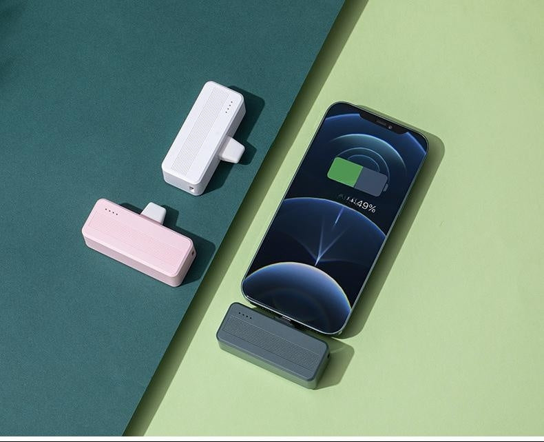 Mini 3000mAh Portable Power Bank With Tail Plug