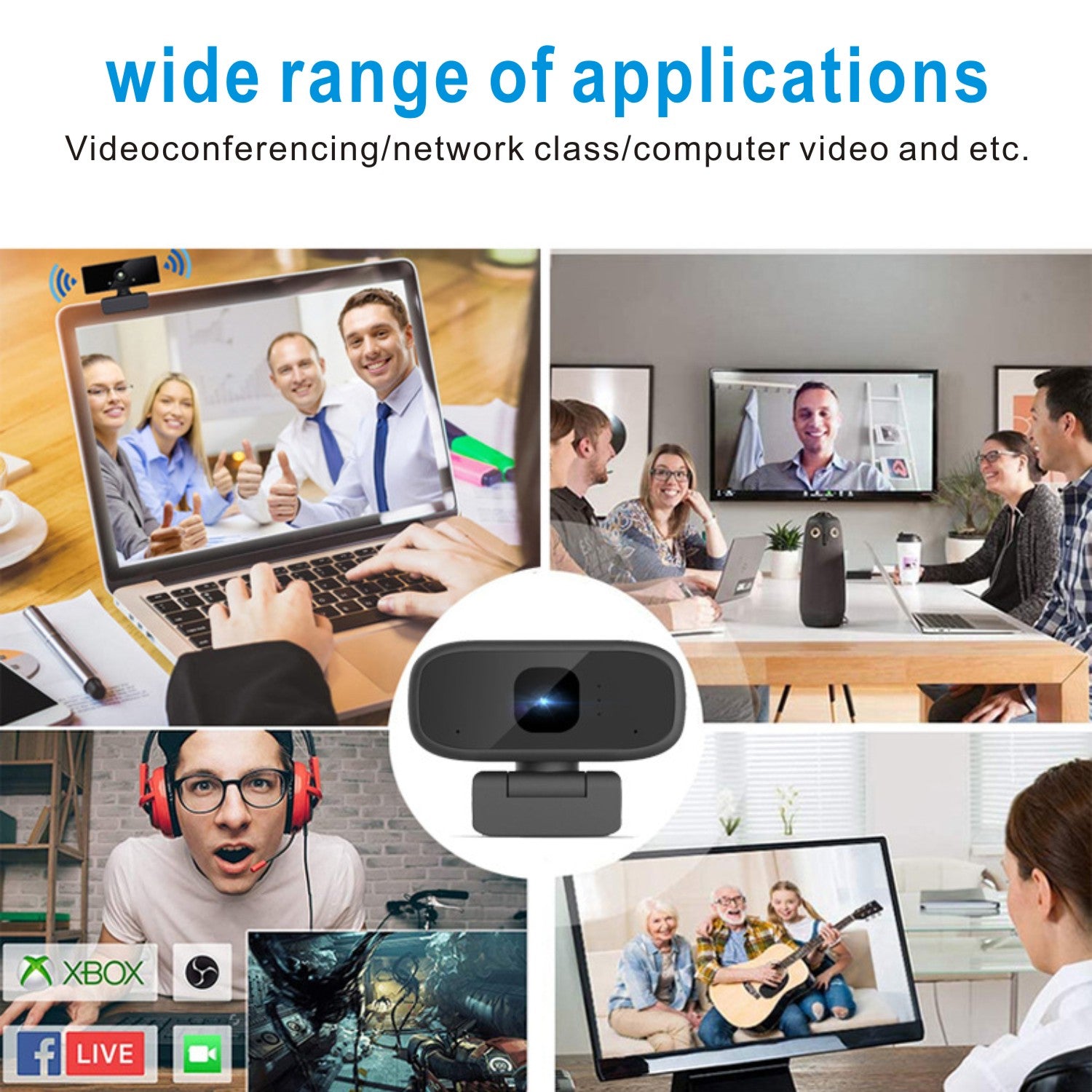 Mini Webcam With Microphone Video Camera